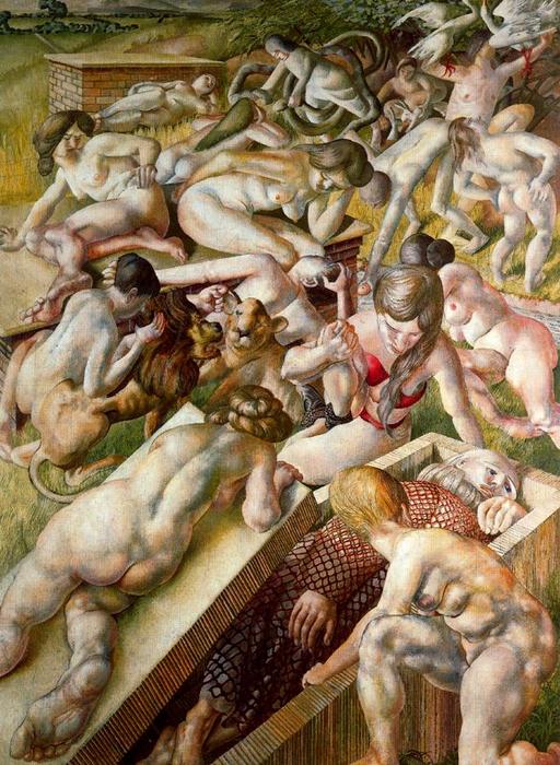 Wikioo.org - The Encyclopedia of Fine Arts - Painting, Artwork by Stanley Spencer - Sin título 1