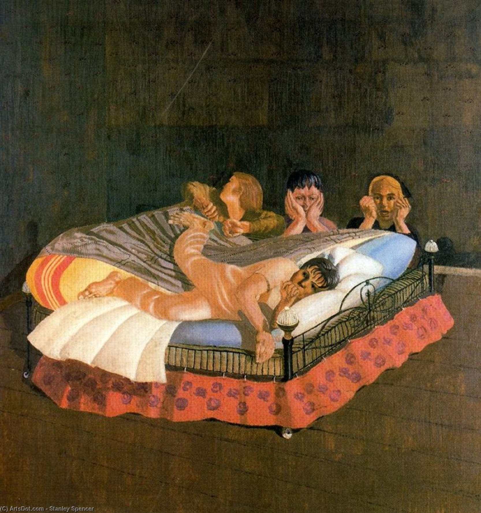 Wikioo.org - The Encyclopedia of Fine Arts - Painting, Artwork by Stanley Spencer - The Centurion's Servant
