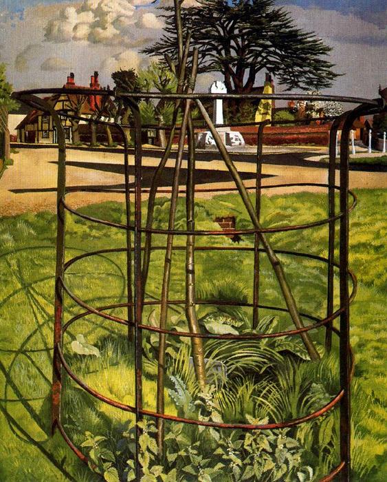 WikiOO.org - 백과 사전 - 회화, 삽화 Stanley Spencer - The Jubilee tree. Cookham