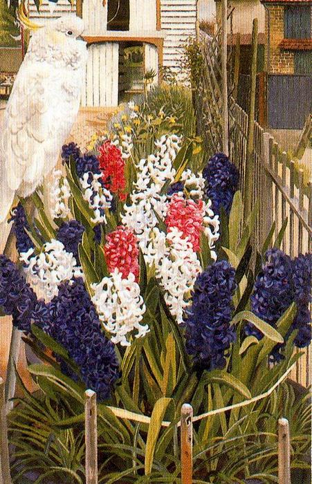 WikiOO.org - Εγκυκλοπαίδεια Καλών Τεχνών - Ζωγραφική, έργα τέχνης Stanley Spencer - The White Cockatoo or Coronation Cockatoo