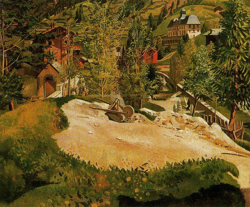Wikioo.org - The Encyclopedia of Fine Arts - Painting, Artwork by Stanley Spencer - Zermatt