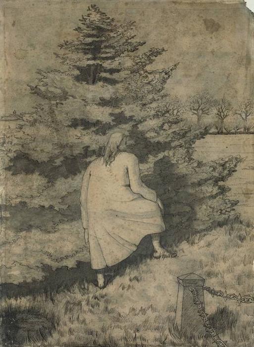 Wikioo.org – L'Encyclopédie des Beaux Arts - Peinture, Oeuvre de Stanley Spencer - `L homme sort à son long Home