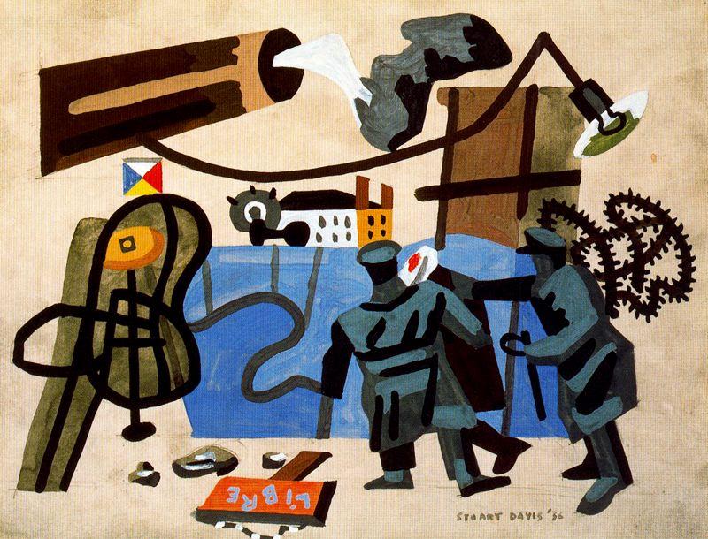 WikiOO.org - Енциклопедия за изящни изкуства - Живопис, Произведения на изкуството Stuart Davis - Artists Against War and Fascism