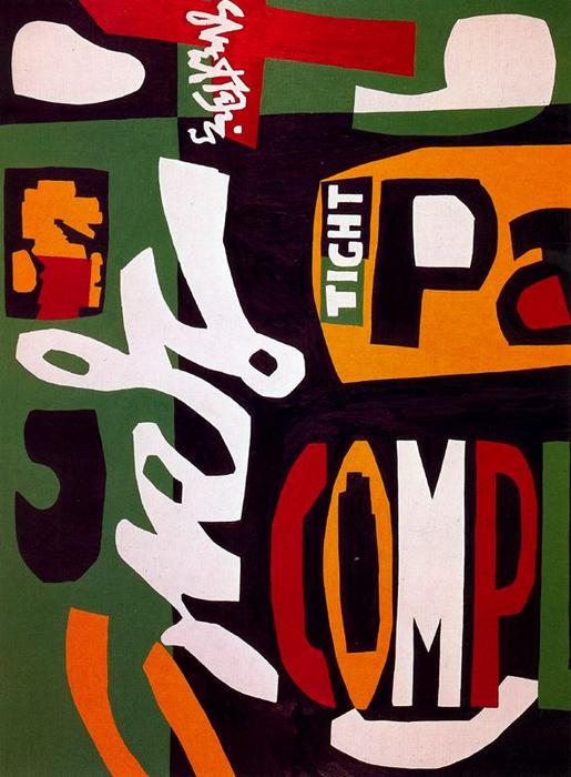 Wikioo.org - The Encyclopedia of Fine Arts - Painting, Artwork by Stuart Davis - Blips and Ifs