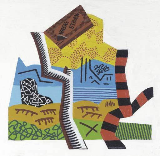 Wikioo.org - The Encyclopedia of Fine Arts - Painting, Artwork by Stuart Davis - Cigarette Papers