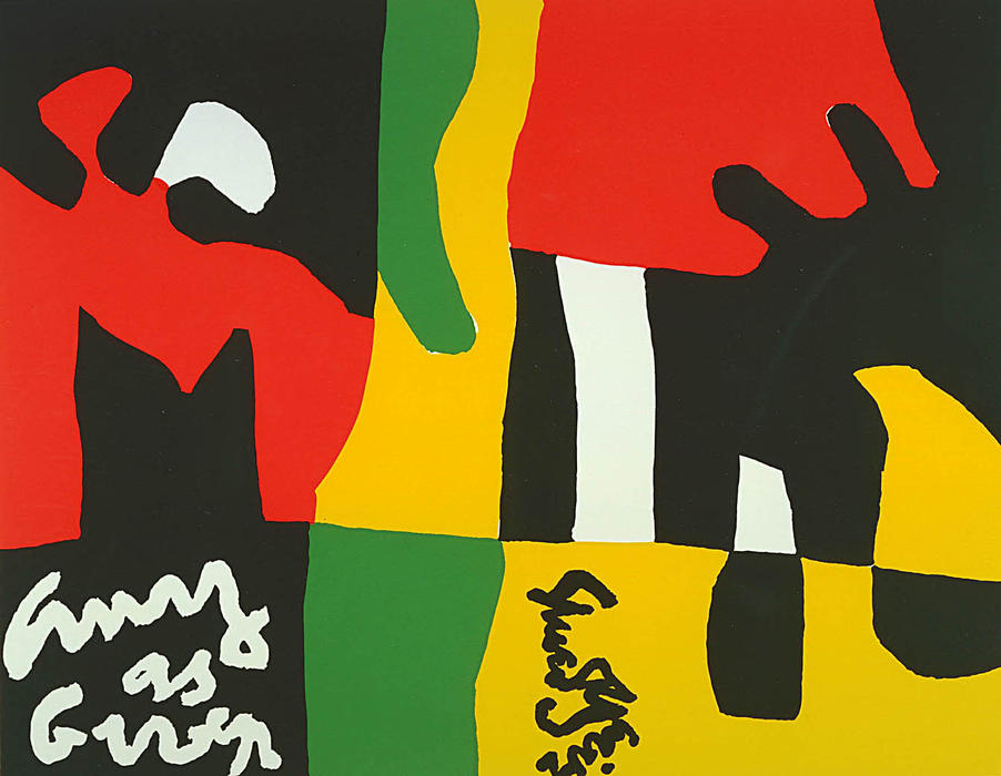 Wikioo.org - The Encyclopedia of Fine Arts - Painting, Artwork by Stuart Davis - Composition, from the portfolio Ten Works x Ten Painters
