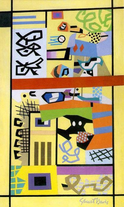 Wikioo.org - The Encyclopedia of Fine Arts - Painting, Artwork by Stuart Davis - G and W