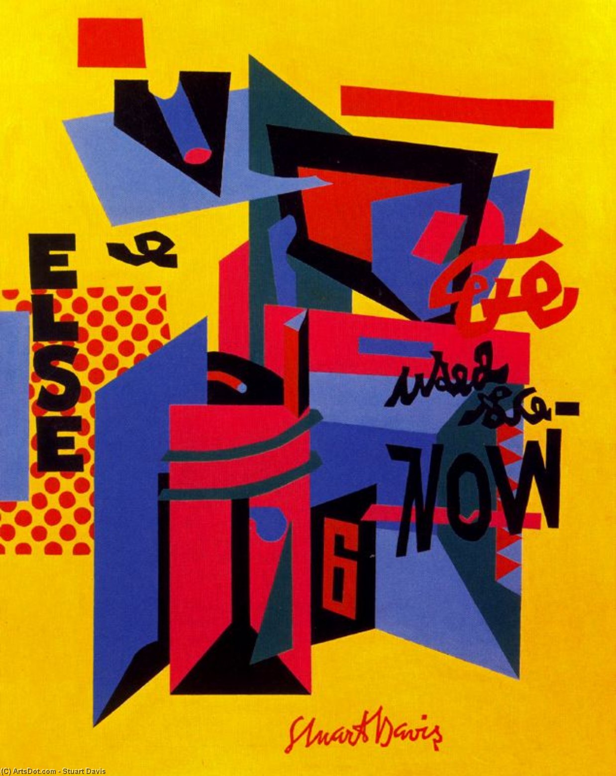 Wikioo.org - The Encyclopedia of Fine Arts - Painting, Artwork by Stuart Davis - Owh! in San Pao