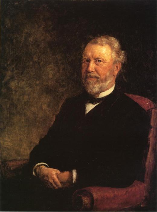 Wikioo.org - The Encyclopedia of Fine Arts - Painting, Artwork by Theodore Clement Steele - Albert G. Porter, Governor of Indiana