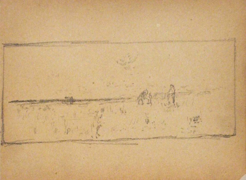 WikiOO.org - Enciklopedija dailės - Tapyba, meno kuriniai Theodore Clement Steele - Figures in a field