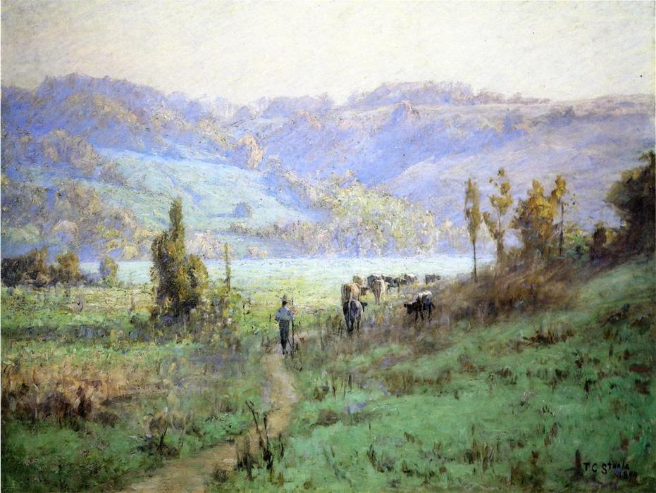 Wikioo.org - The Encyclopedia of Fine Arts - Painting, Artwork by Theodore Clement Steele - In the Whitewater Valley near Metamora