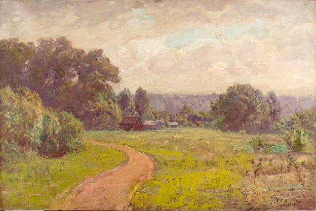 Wikioo.org - The Encyclopedia of Fine Arts - Painting, Artwork by Theodore Clement Steele - Morning in the Valley