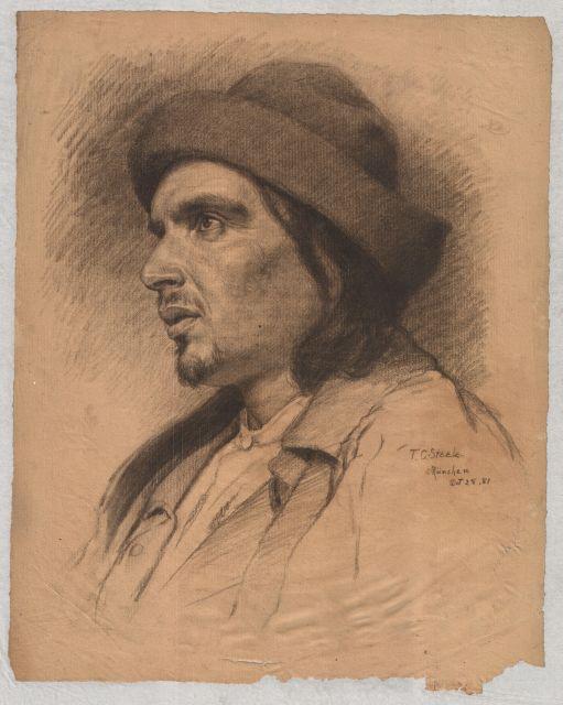 Wikioo.org - The Encyclopedia of Fine Arts - Painting, Artwork by Theodore Clement Steele - Portrait of an unknown man