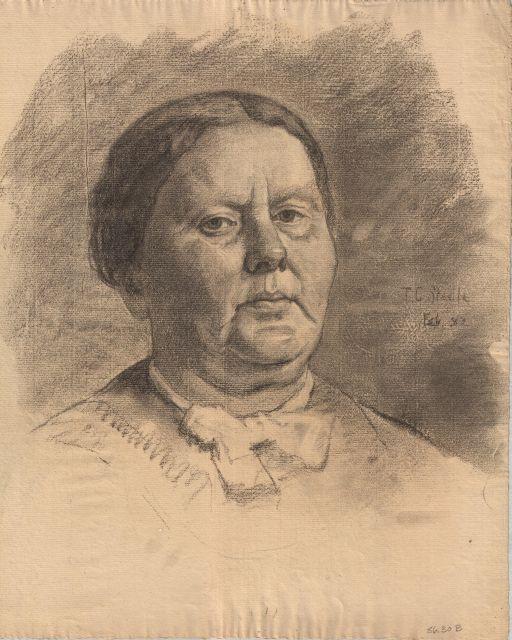 Wikioo.org - The Encyclopedia of Fine Arts - Painting, Artwork by Theodore Clement Steele - Portrait of an unknown woman