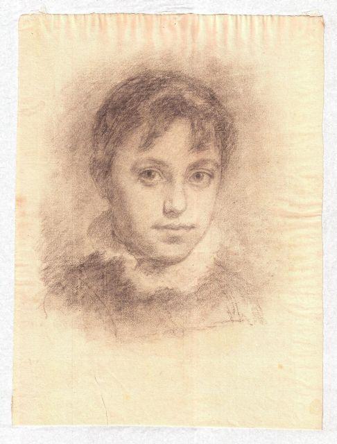Wikioo.org - The Encyclopedia of Fine Arts - Painting, Artwork by Theodore Clement Steele - Portrait of young girl
