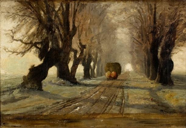 Wikioo.org - The Encyclopedia of Fine Arts - Painting, Artwork by Theodore Clement Steele - Road to Schleissheim 1