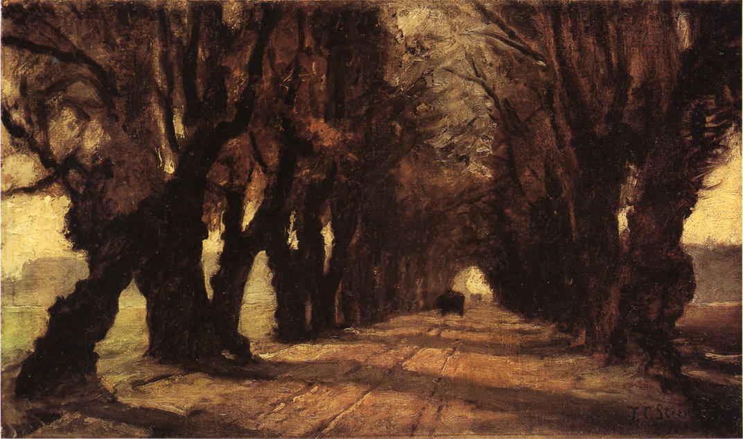 WikiOO.org - Encyclopedia of Fine Arts - Lukisan, Artwork Theodore Clement Steele - Road to Schleissheim