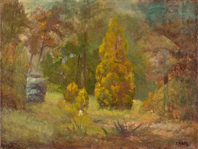 Wikioo.org - The Encyclopedia of Fine Arts - Painting, Artwork by Theodore Clement Steele - Road to the Ravine