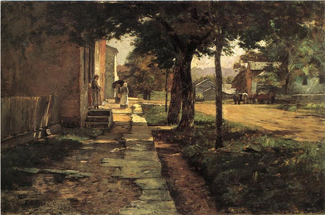WikiOO.org - Encyclopedia of Fine Arts - Maalaus, taideteos Theodore Clement Steele - Street in Vernon