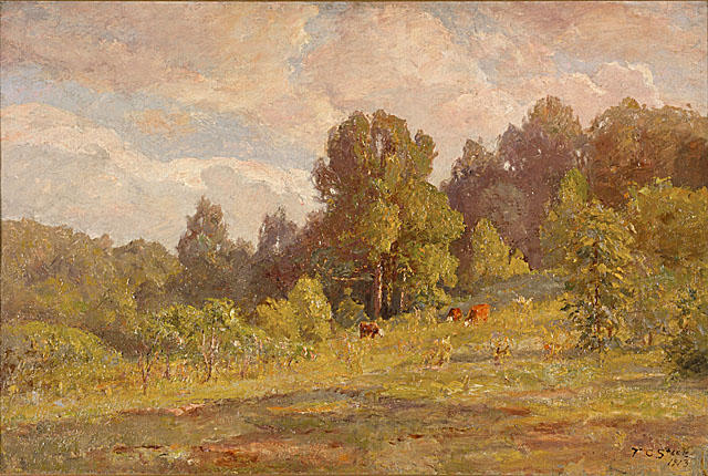 Wikioo.org - The Encyclopedia of Fine Arts - Painting, Artwork by Theodore Clement Steele - Sunlight, Late Summer