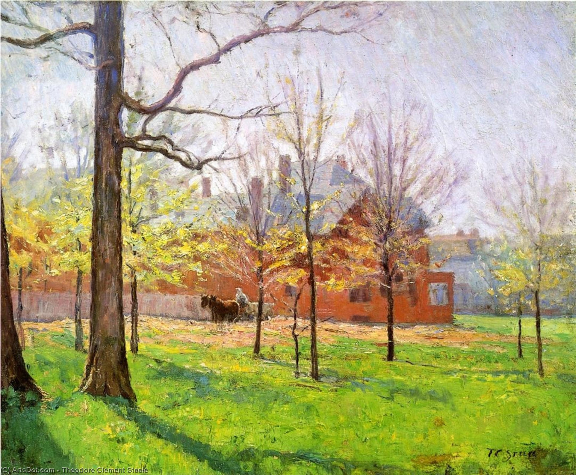Wikioo.org - The Encyclopedia of Fine Arts - Painting, Artwork by Theodore Clement Steele - Talbott Place