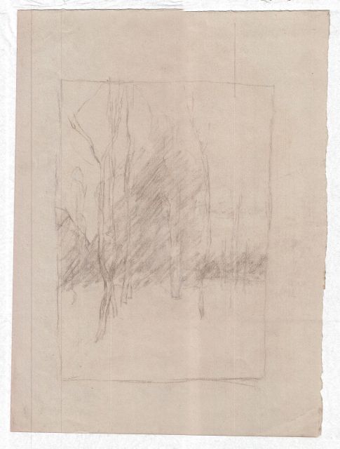 WikiOO.org - دایره المعارف هنرهای زیبا - نقاشی، آثار هنری Theodore Clement Steele - Trees 1