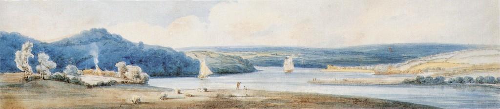 Wikioo.org - The Encyclopedia of Fine Arts - Painting, Artwork by Thomas Girtin - Estuary