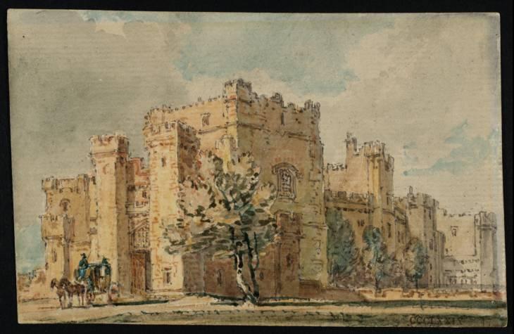 Wikioo.org - The Encyclopedia of Fine Arts - Painting, Artwork by Thomas Girtin - Raby Castle, Co. Durham