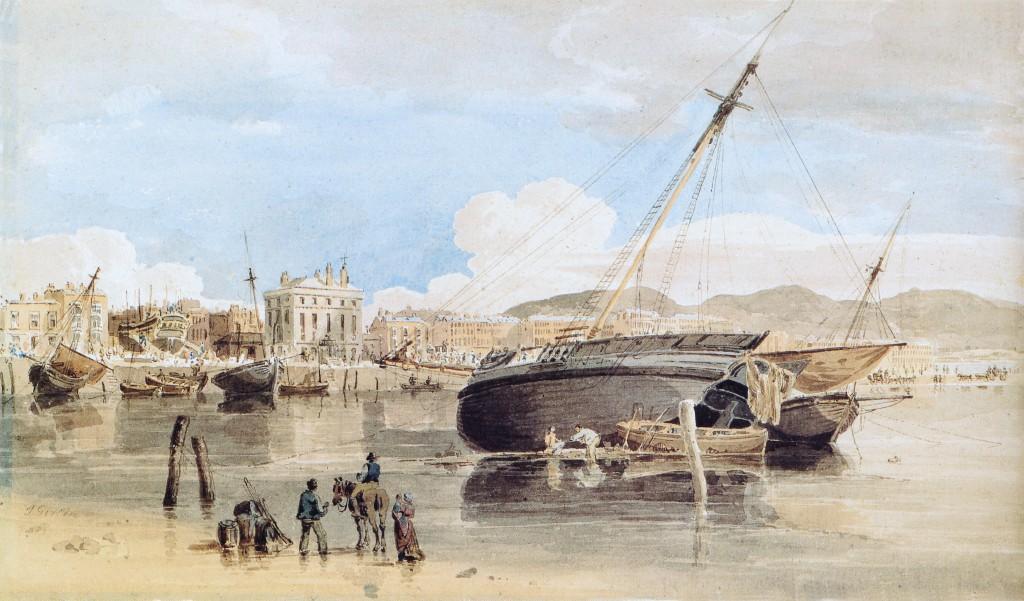 WikiOO.org - Encyclopedia of Fine Arts - Målning, konstverk Thomas Girtin - Weymouth Harbour