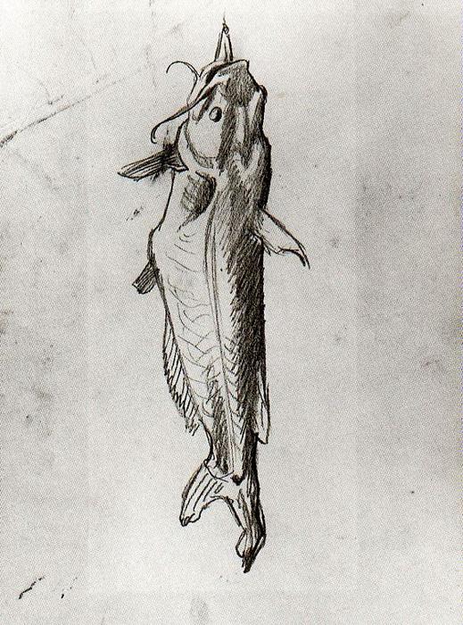 WikiOO.org - Encyclopedia of Fine Arts - Maleri, Artwork Thomas Hart Benton - Catfish (Study for A Social History of the State of Missouri)