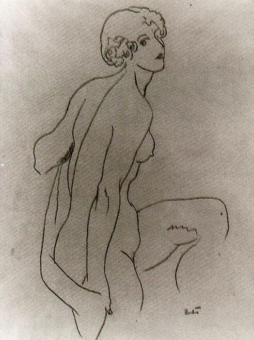 Wikoo.org - موسوعة الفنون الجميلة - اللوحة، العمل الفني Thomas Hart Benton - Female Nude