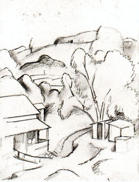WikiOO.org - Енциклопедия за изящни изкуства - Живопис, Произведения на изкуството Thomas Hart Benton - Landscape