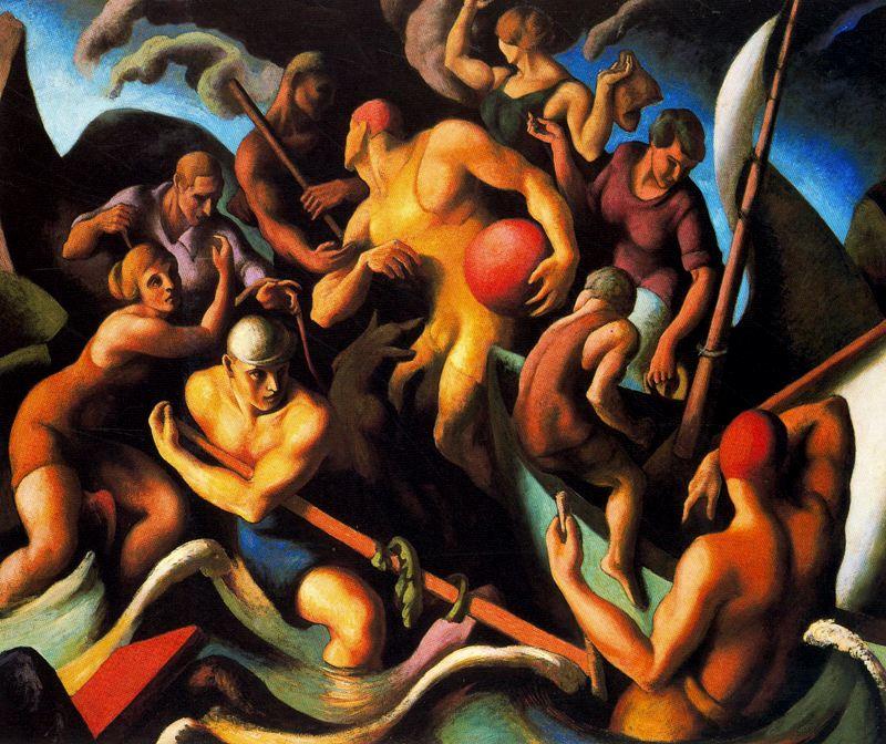 Wikioo.org - The Encyclopedia of Fine Arts - Painting, Artwork by Thomas Hart Benton - People of Chilmark