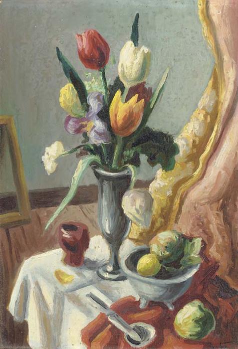 Wikioo.org - The Encyclopedia of Fine Arts - Painting, Artwork by Thomas Hart Benton - Still Life 1
