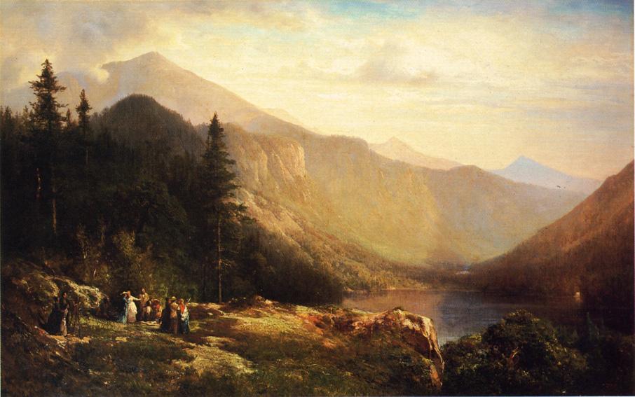 Wikioo.org - The Encyclopedia of Fine Arts - Painting, Artwork by Thomas Hill - An Artist's View of Mt. Lafayette