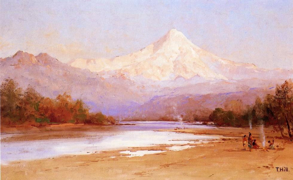WikiOO.org - אנציקלופדיה לאמנויות יפות - ציור, יצירות אמנות Thomas Hill - Mount Hood