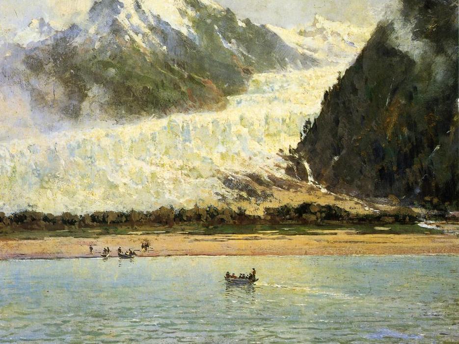 Wikioo.org - Die Enzyklopädie bildender Kunst - Malerei, Kunstwerk von Thomas Hill - Das Davidson-Gletscher