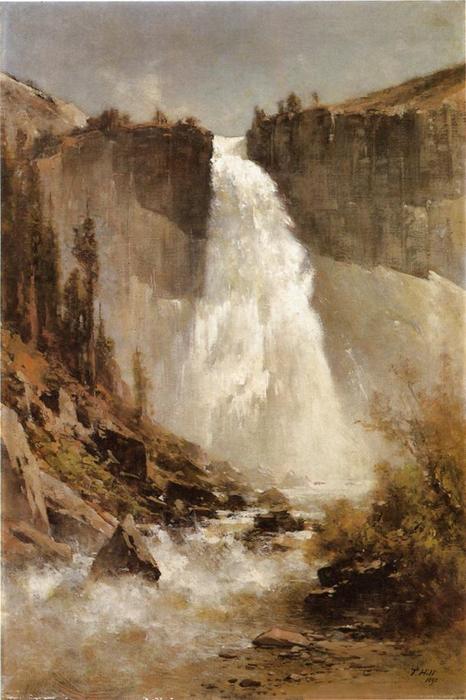 Wikioo.org - The Encyclopedia of Fine Arts - Painting, Artwork by Thomas Hill - The Falls of Yosemite