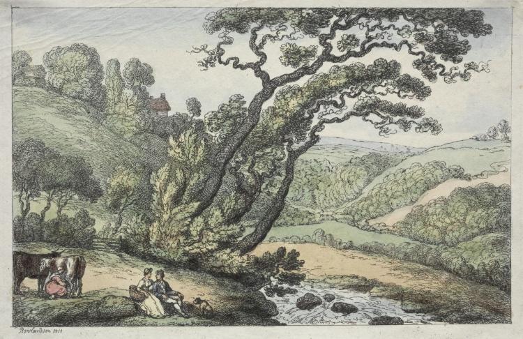 WikiOO.org - Güzel Sanatlar Ansiklopedisi - Resim, Resimler Thomas Rowlandson - A Cornish View