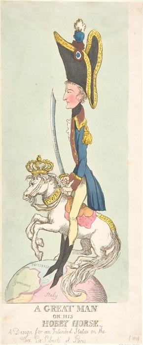 Wikioo.org – La Enciclopedia de las Bellas Artes - Pintura, Obras de arte de Thomas Rowlandson - un gran hombre  en  su  Afición  caballo