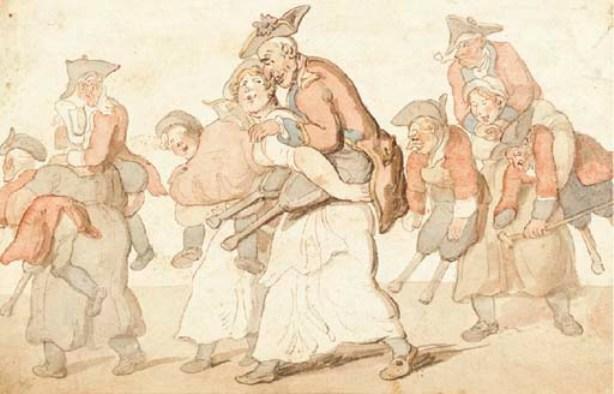 Wikioo.org - The Encyclopedia of Fine Arts - Painting, Artwork by Thomas Rowlandson - Chelsea pensioners