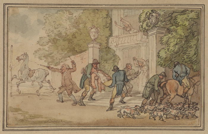Wikioo.org - The Encyclopedia of Fine Arts - Painting, Artwork by Thomas Rowlandson - Return from the hunt