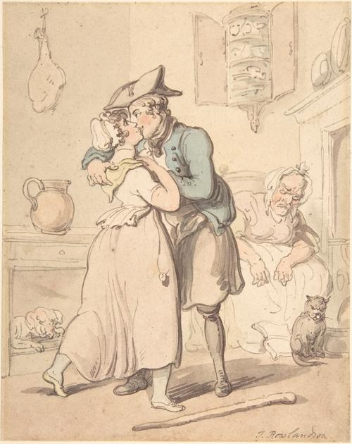 Wikioo.org - The Encyclopedia of Fine Arts - Painting, Artwork by Thomas Rowlandson - The Sailor's Return from Active Service