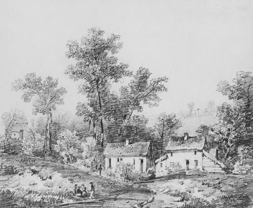 Wikioo.org - The Encyclopedia of Fine Arts - Painting, Artwork by Thomas Sidney Cooper - Farm Landscape