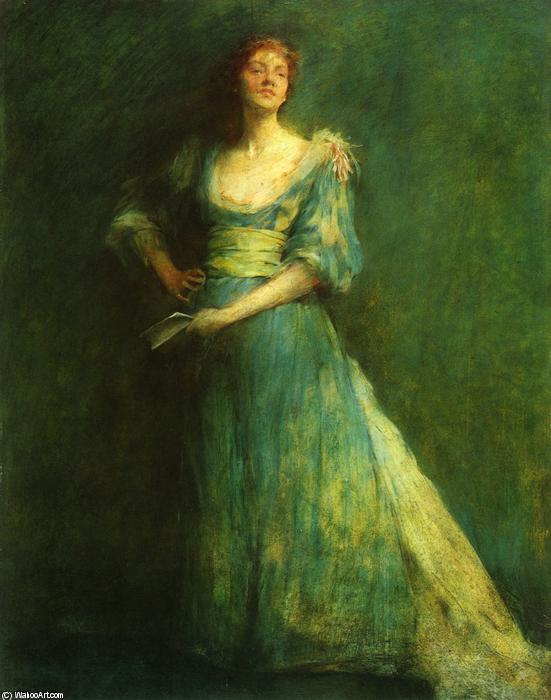 Wikioo.org - The Encyclopedia of Fine Arts - Painting, Artwork by Thomas Wilmer Dewing - Comedia