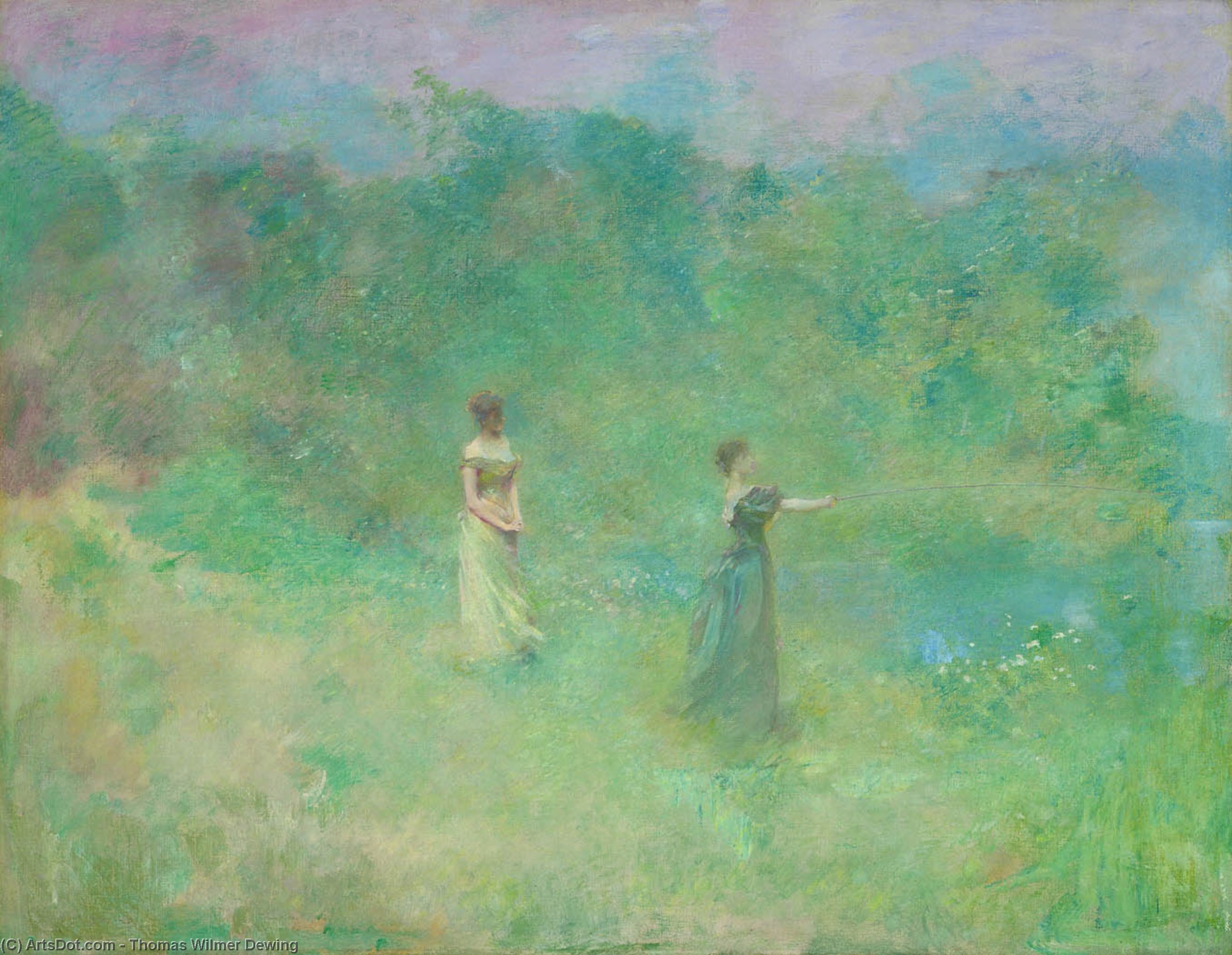 Wikioo.org - The Encyclopedia of Fine Arts - Painting, Artwork by Thomas Wilmer Dewing - Summer
