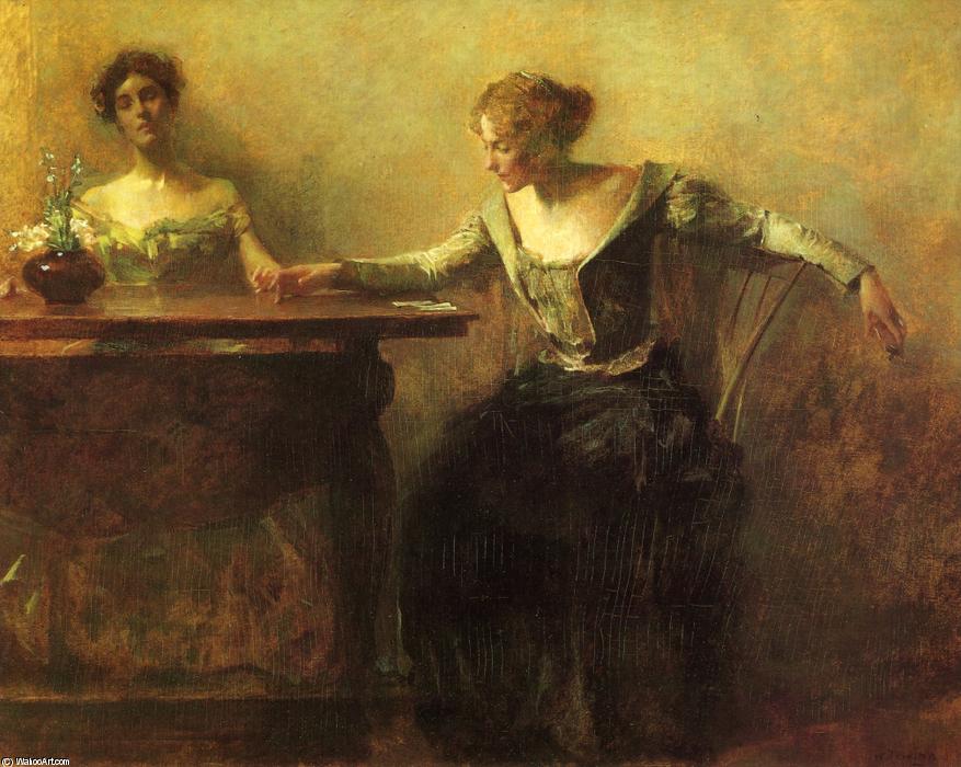 Wikioo.org - The Encyclopedia of Fine Arts - Painting, Artwork by Thomas Wilmer Dewing - The Fortune Teller