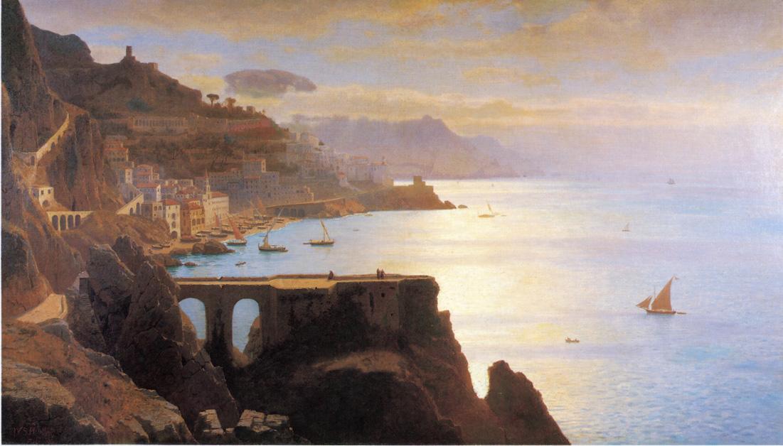 Wikioo.org - The Encyclopedia of Fine Arts - Painting, Artwork by William Stanley Haseltine - Amalfi Coast