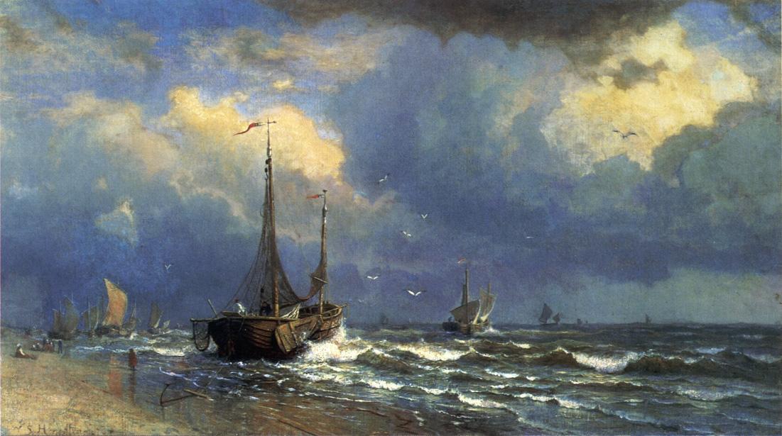 Wikioo.org – L'Encyclopédie des Beaux Arts - Peinture, Oeuvre de William Stanley Haseltine - néerlandais côte