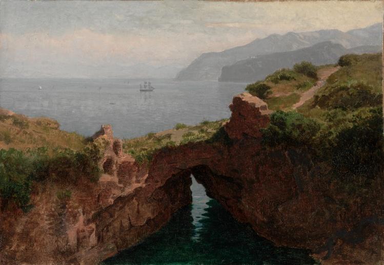 Wikioo.org - The Encyclopedia of Fine Arts - Painting, Artwork by William Stanley Haseltine - Natural Arch, Capri 2